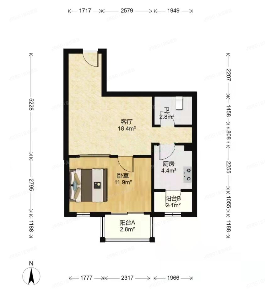 房山区 加州水郡112号6层1单元603