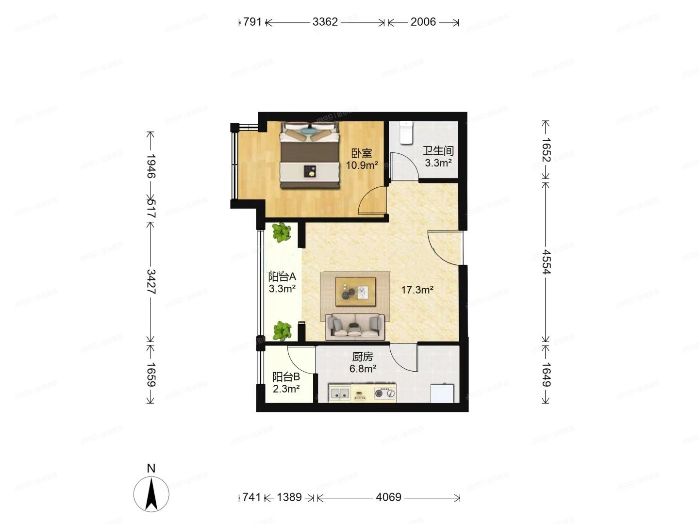 通州区 潞河名苑7号楼12层1单元1201