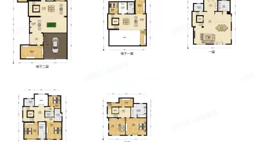 顺义区 金地中央世家7号楼-1至3层2 别墅