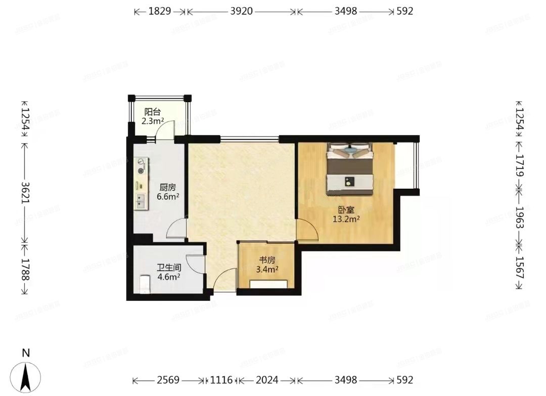 房山区 天恒乐活城38号7层3单元702