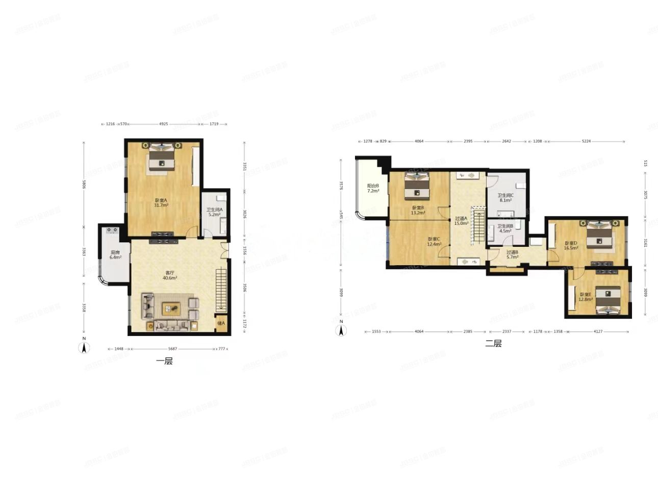 朝阳区 亚运豪庭3号楼8至9层710 复式