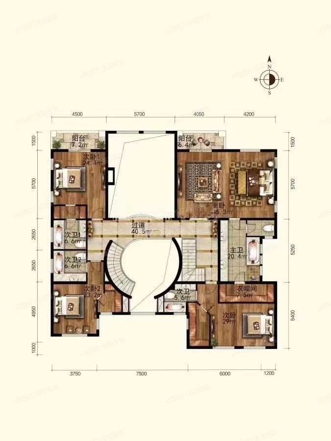 顺义区 优山美地二区89号楼-1至2层89（1156号楼）别墅