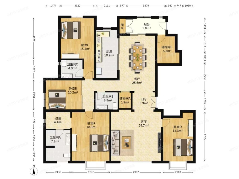 通州区 金成府18号楼20层2001号