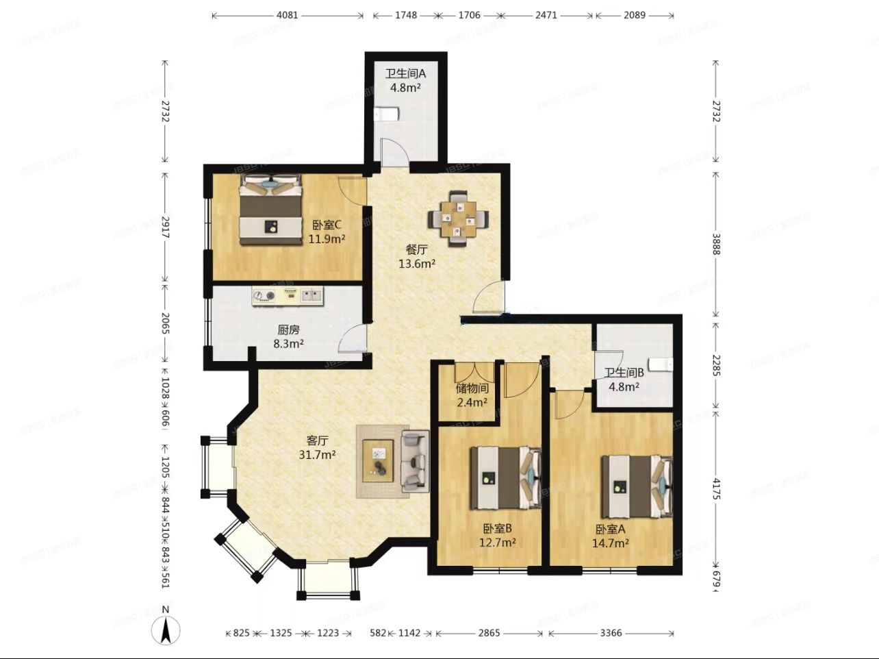 朝阳区 朝阳新城二区10号楼5层5门502