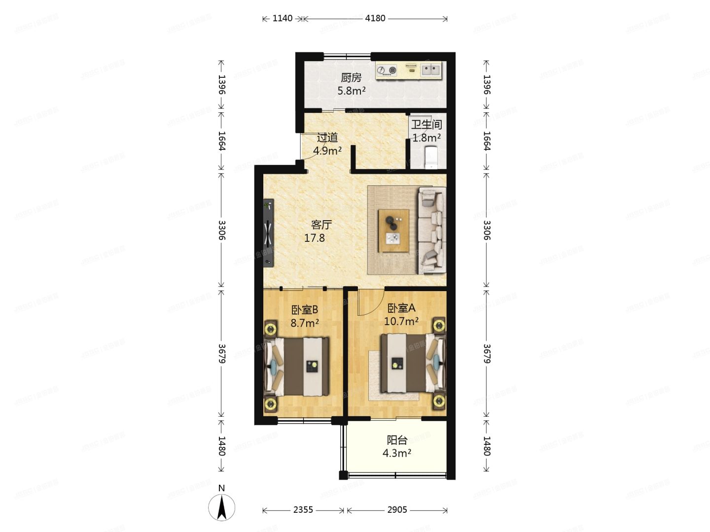 丰台区 造甲南里20号院4号楼4单元601号