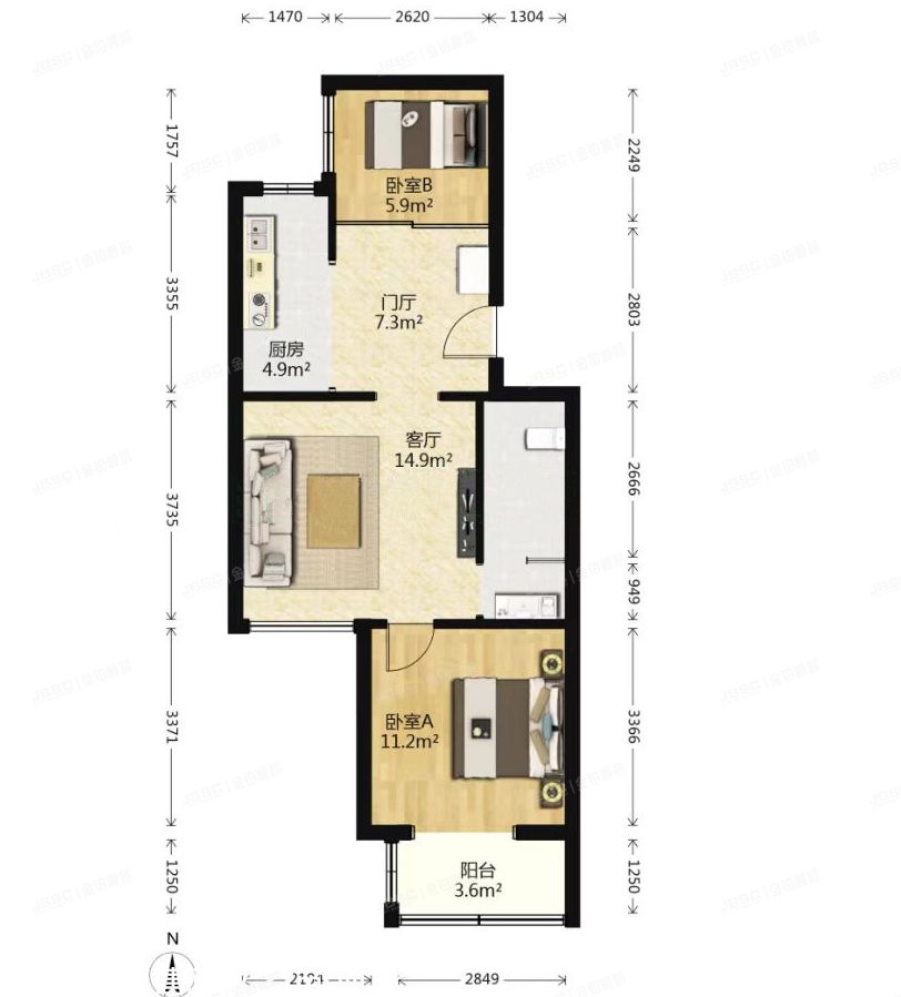 丰台区 草桥欣园四区1号楼17层4单元1701