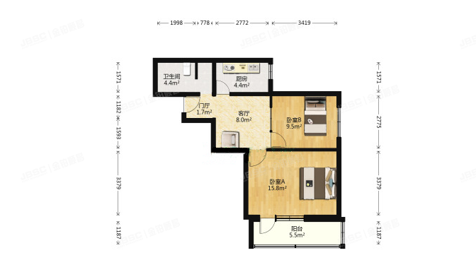 朝阳区 松榆东里32号楼7层702