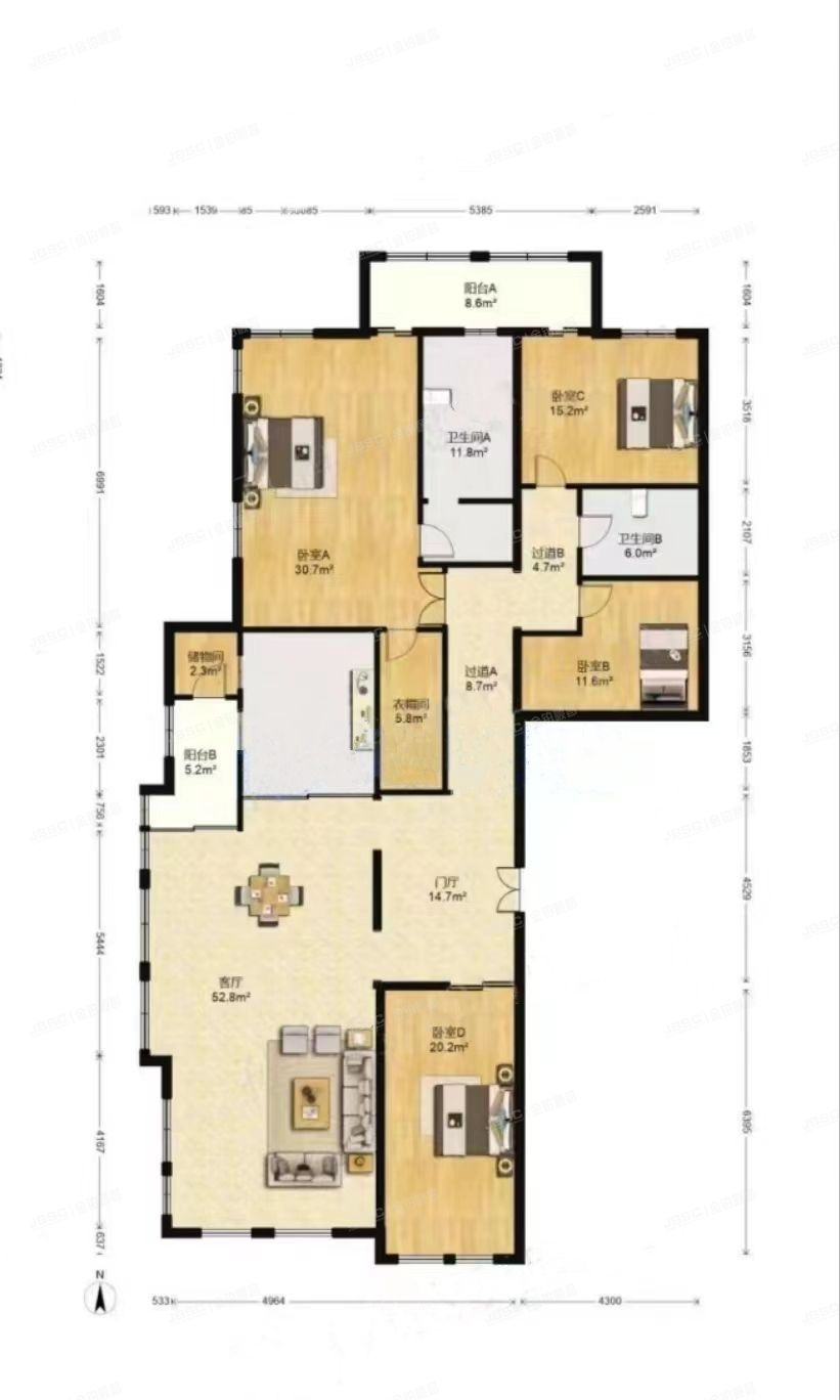 顺义区 安祥大街11号院4号楼3层302（中粮祥云国际生活区）