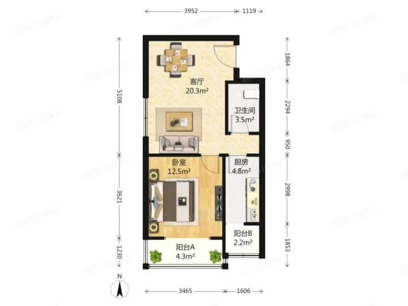 顺义区 馨港庄园三区36号楼4层五单元403