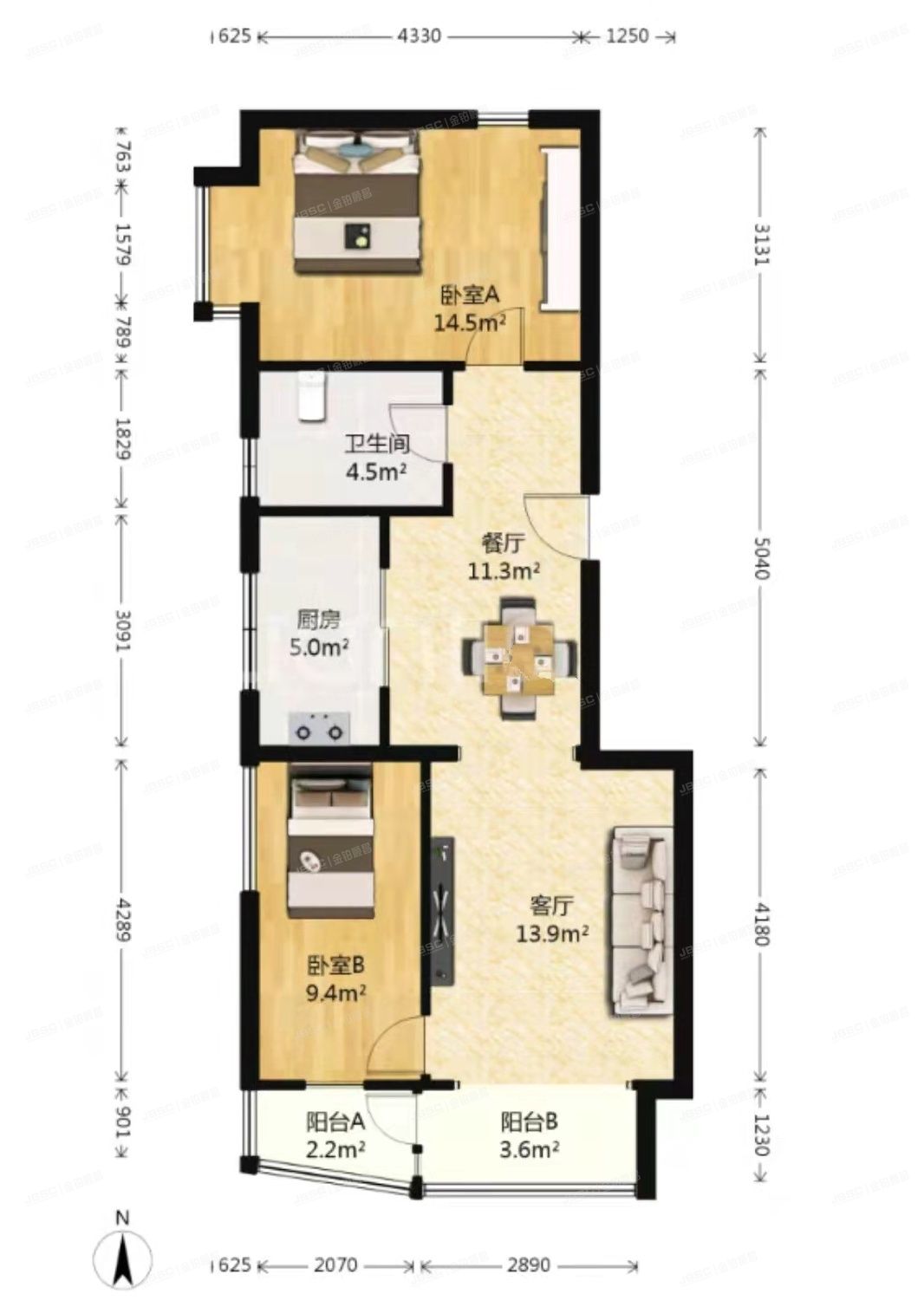 大兴区 香海园13号楼10层3单元1002（顺驰领海）
