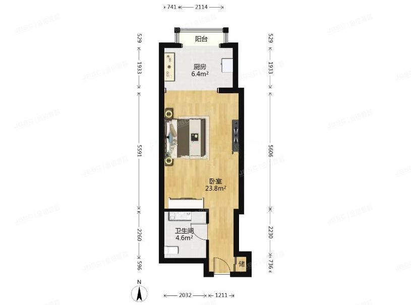 丰台区 骏景园北区2号楼12层2-1212（珠江骏景）
