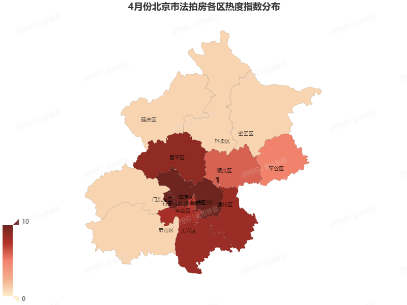 4月北京法拍房，上拍量环比上涨19％，成交额超13亿，套均参拍超8人