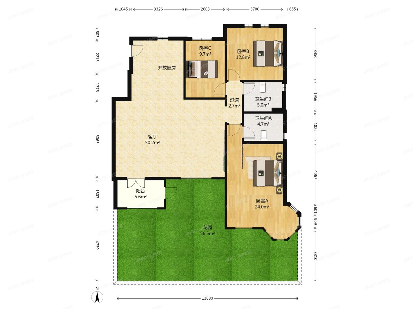 房山区广阳中路1号院二区3号1层3单元102（原香小镇二区）