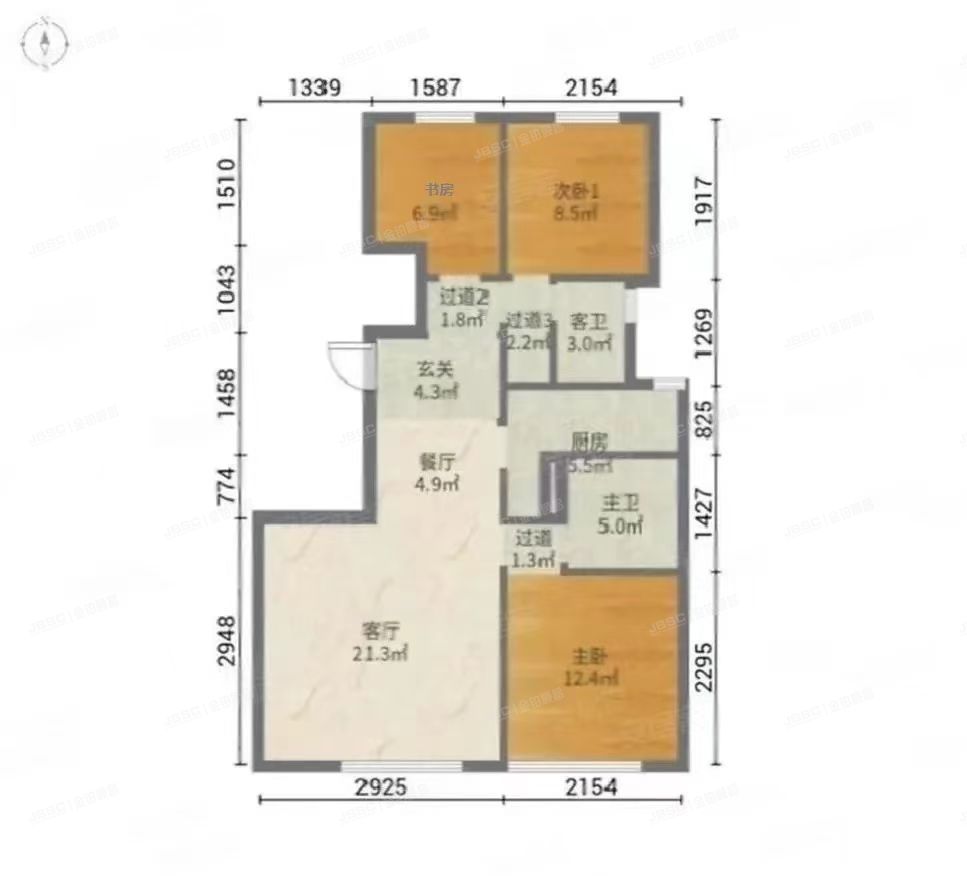顺义区 裕庆路后沙峪段13号院二区7号楼3单元602室（公园十七区）