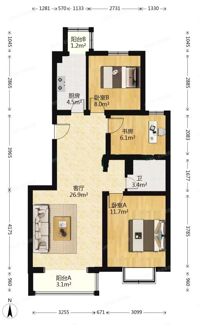 丰台区 南宫迎宾路33号院一区17号楼1层2单元101（汤泉墅）