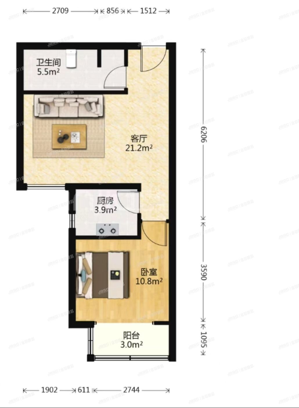 朝阳区 金隅景和园七区7号楼7层1单元706