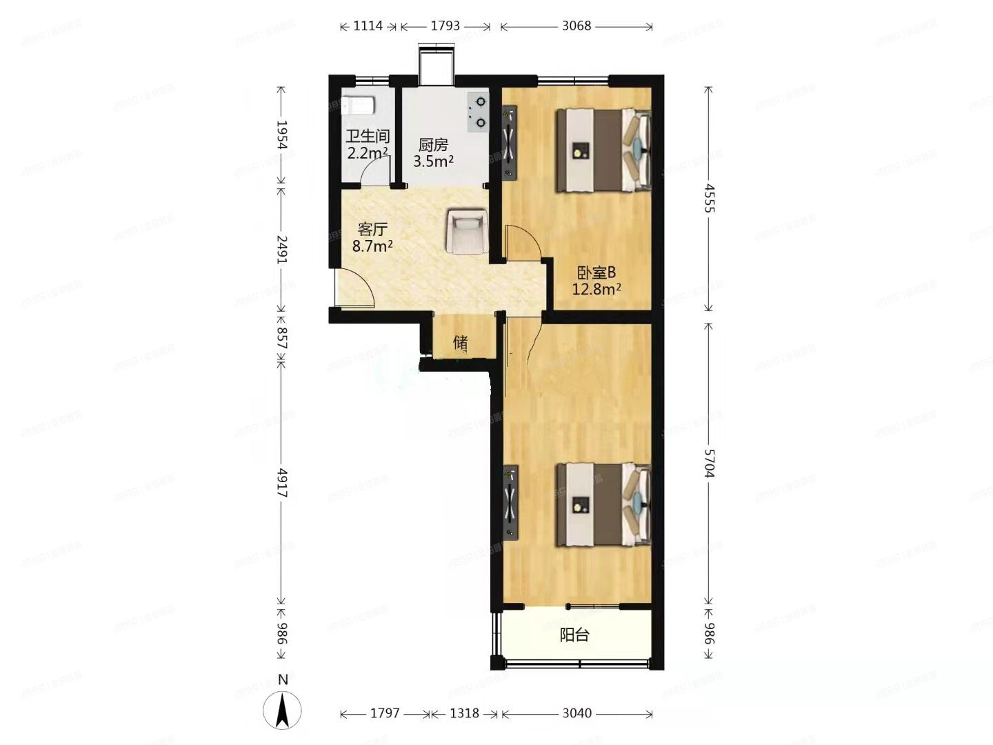 门头沟区月季园31号楼5层1单元501号