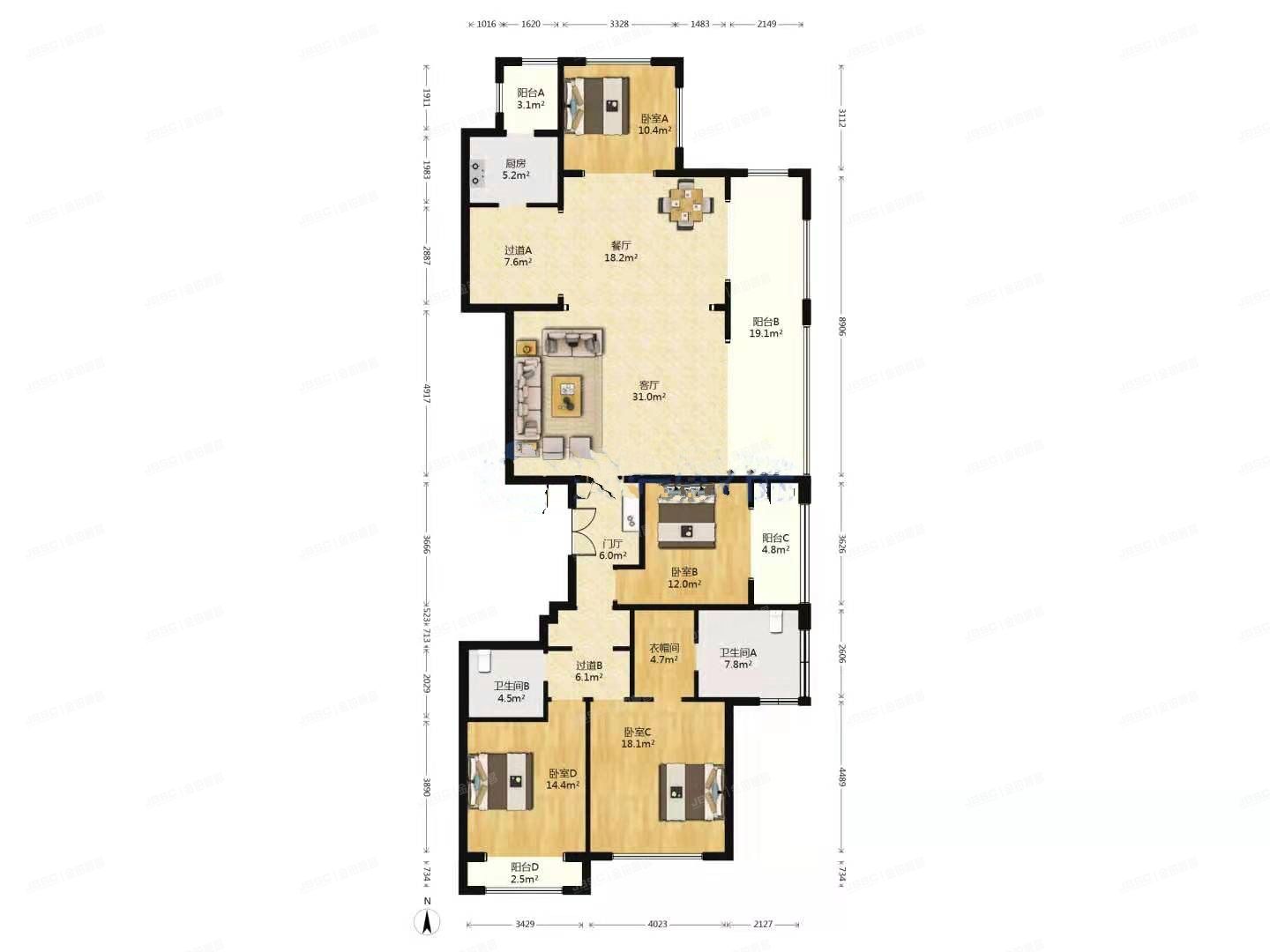 门头沟区新城城子地区21-218（A14）14层1402（西山御园）