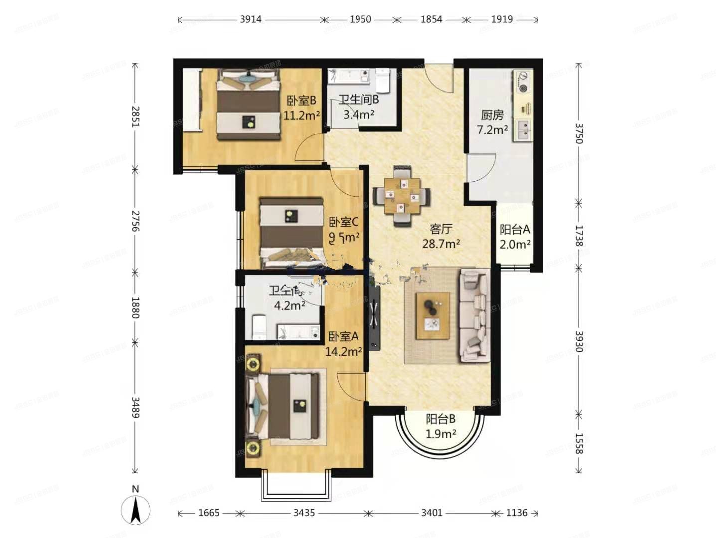 丰台区丰桥路7号院9号楼1层2单元103号（三环新城）