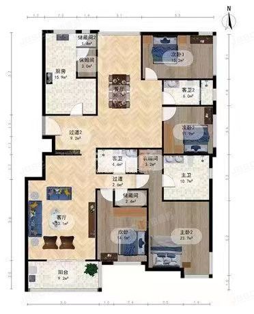 西城区太平桥大街8号院11号楼4层1单元401房产及3幢-2层20055、20084车位（西城晶华）
