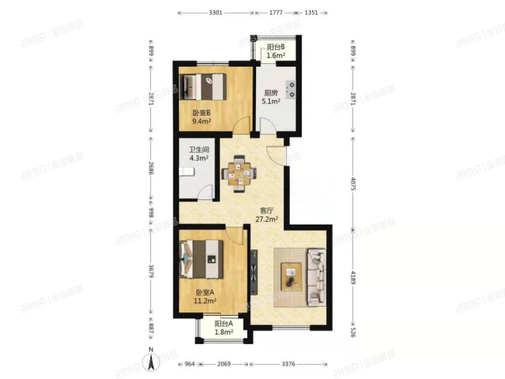 大兴区 幸福路8号院13号楼1单元102室（御园A区）