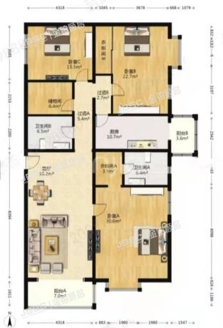 昌平区 天通中苑44号楼6层2单元601