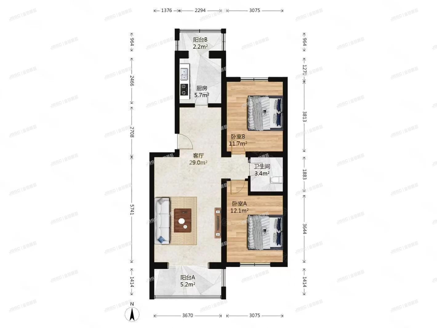 顺义区港馨家园24号楼6层三单元601