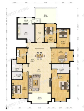 大兴区乐园路29号院5号楼2层201（旭辉御府）