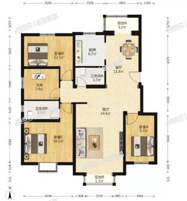 房山区汇丰街4号院14号4单元202（世界名园）