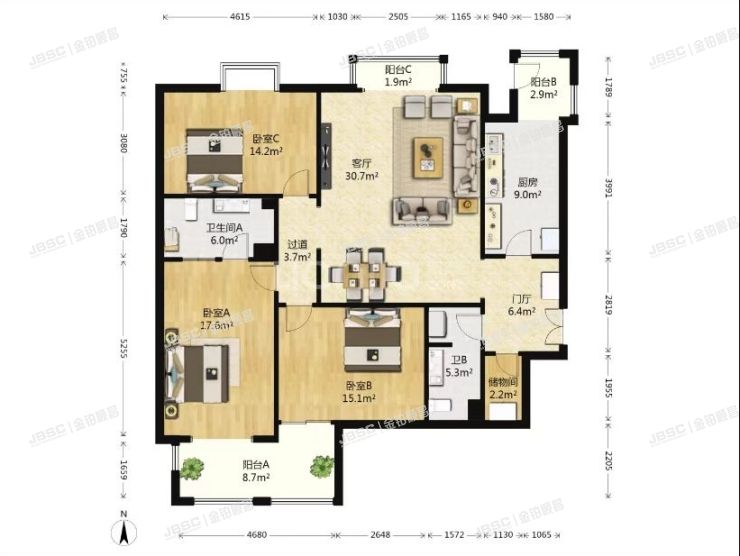 丰台区芳群园一区3号院2号楼1单元2503室（时代芳群）