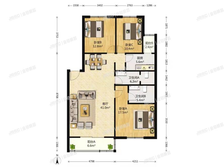 丰台区 南苑北里三区23号楼3单元101室