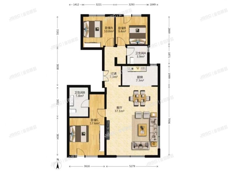 朝阳区景达路3号院1号楼5层一单元501（景粼原著）
