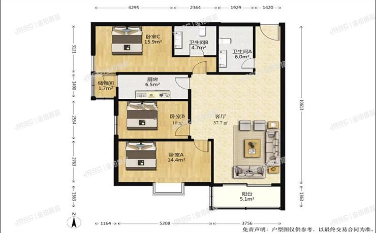 西城区红莲南路6号院7号楼2单元908室（乐城）