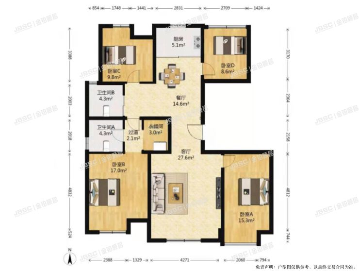大兴区乐园路22号院26号楼3单元402室（金地仰山）