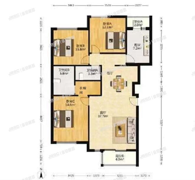 昌平区 回龙观镇二拨子村北京人家32号楼3单元301室