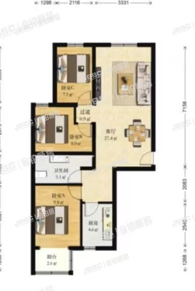 东城区西花市南里西区4号楼8单元904室（新景家园）