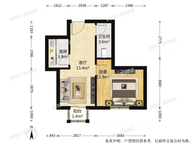 门头沟区中门寺南玻小区5号楼1单元1802室