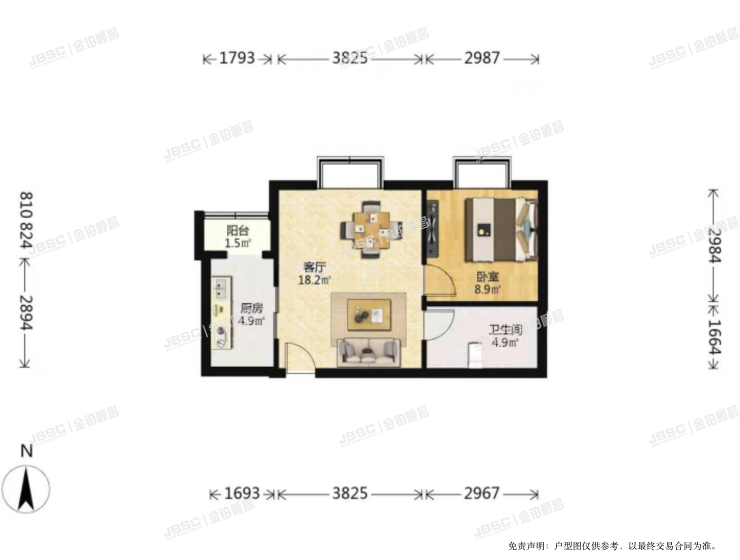大兴区 润星家园21号楼1单元1006室（巧克力城）