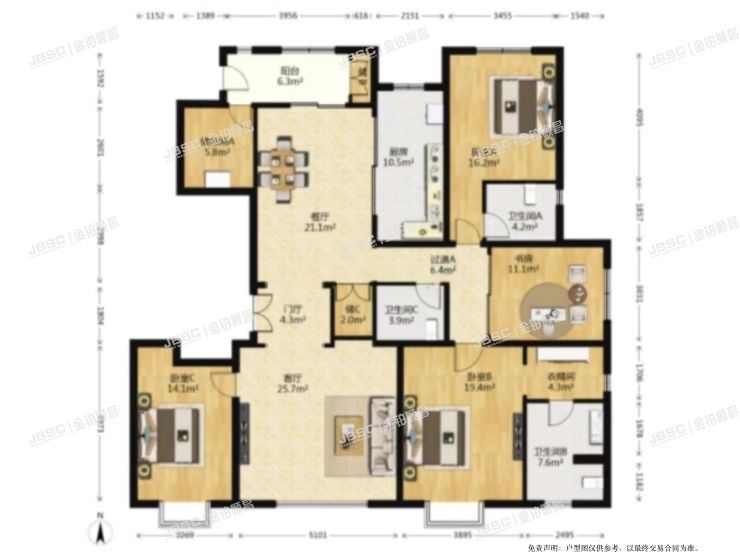 通州区 翠景北里17号楼1502室（金成府）