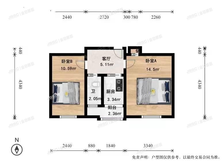 海淀区 新街口外大街15号2号楼2单元20室