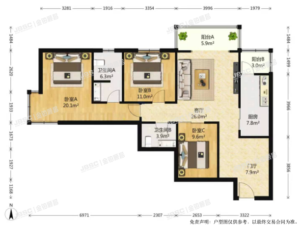 丰台区 怡海花园恒丰园11号楼1604室
