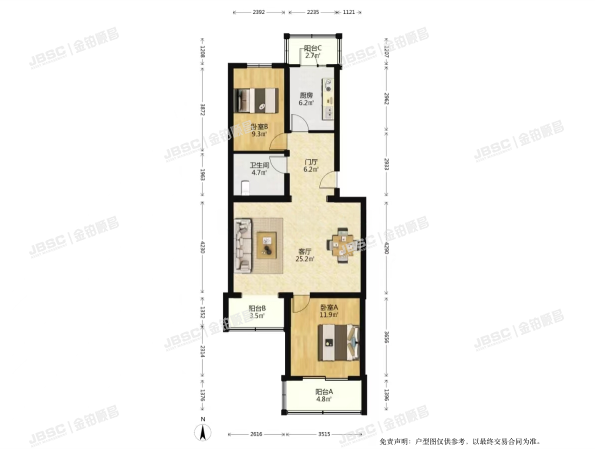 朝阳区 双桥温泉东里5号楼4层3单元342室