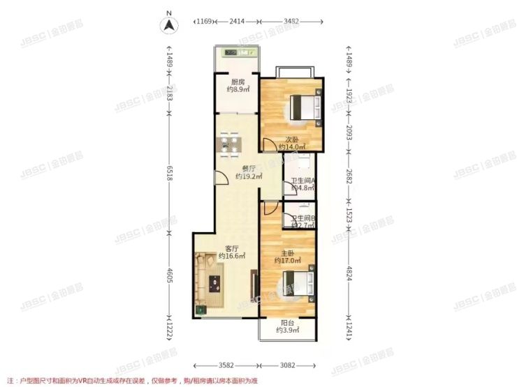 顺义区 馨港庄园三区23号楼6单元401室