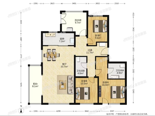 朝阳区 康源路12号院7号楼1002室（首开龙湖天璞）