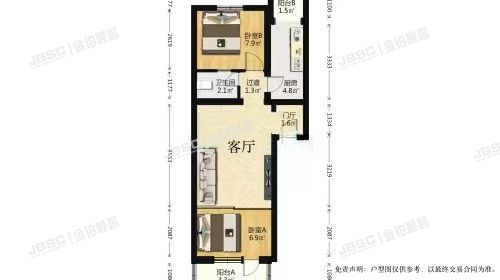 怀柔区府前街8号楼2层5单元504室