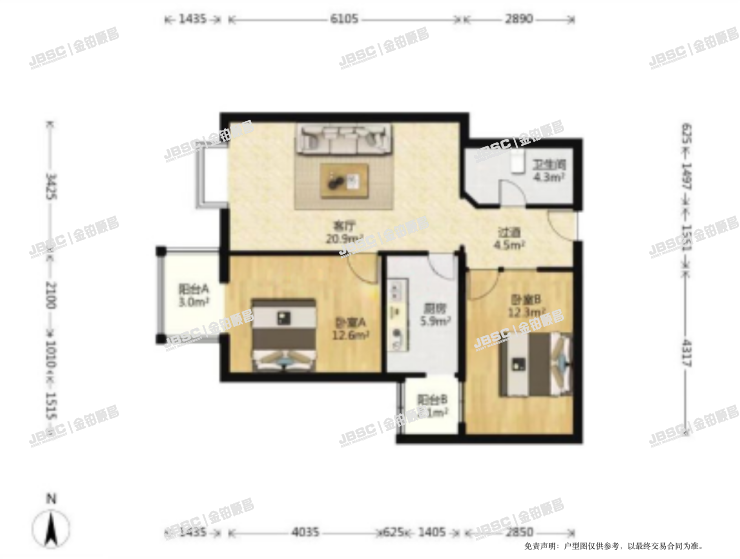 西城区 马连道南街2号院7号楼603室（丽阳四季）