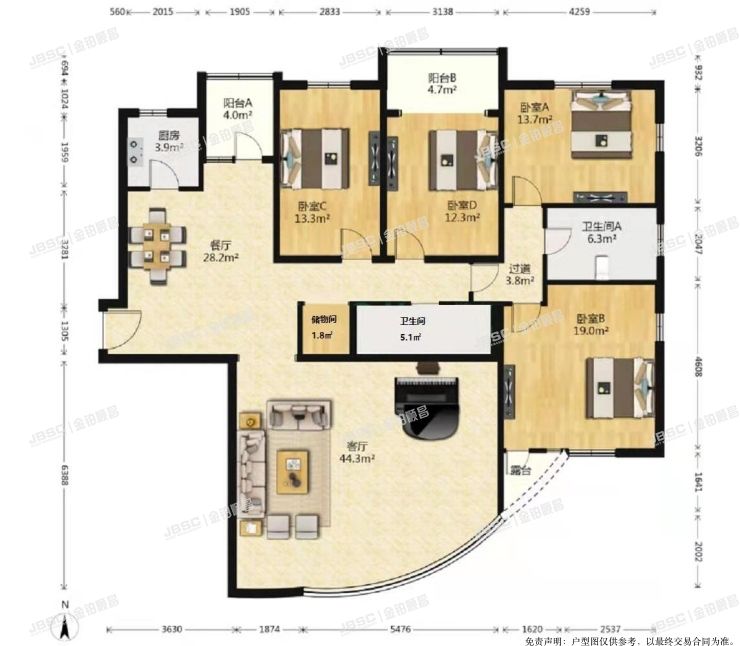 海淀区 远大园一区2号楼二单元6G