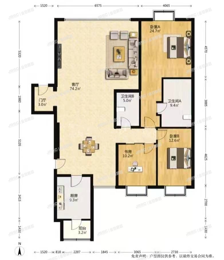 朝阳区 朝阳公园南路8号院5号楼17层2003室（棕榈泉国际公寓）