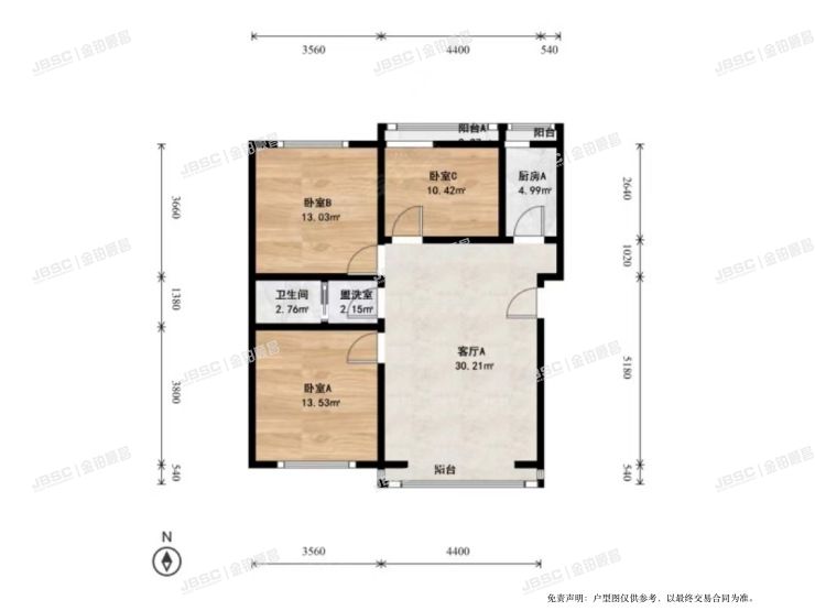 房山区 农林路4号院4号楼4单元202室（永兴家园）