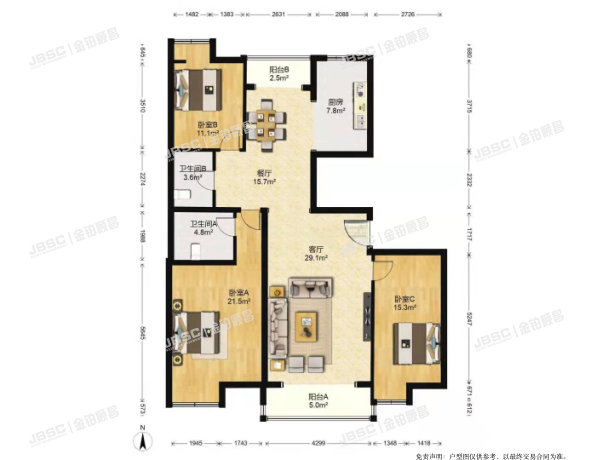 丰台区 光彩路70号院西区5号楼4单元202室（世华水岸）
